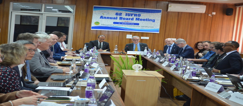 Inauguration of 62nd IUFRO Annual Board Meeting in Presence of DG , ICFRE at ICFRE, Dehradun on 27th March 2023