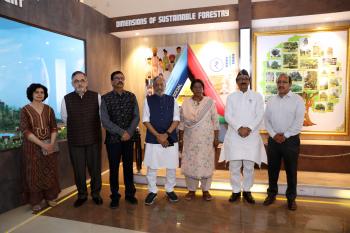 Visit of Department-related Parliamentary Standing Committee on Personnel, Public Grievances, Law and Justice at FRI, Dehradun on 12th April 2022